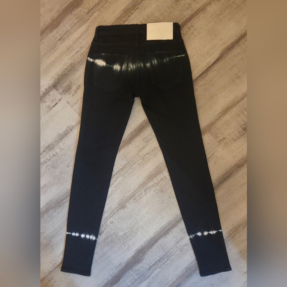 One Teaspoon Freebird Black & White With Light Contrast Skinny Low Rise Jeans - Picture 6 of 11